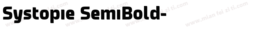 Systopie SemiBold字体转换